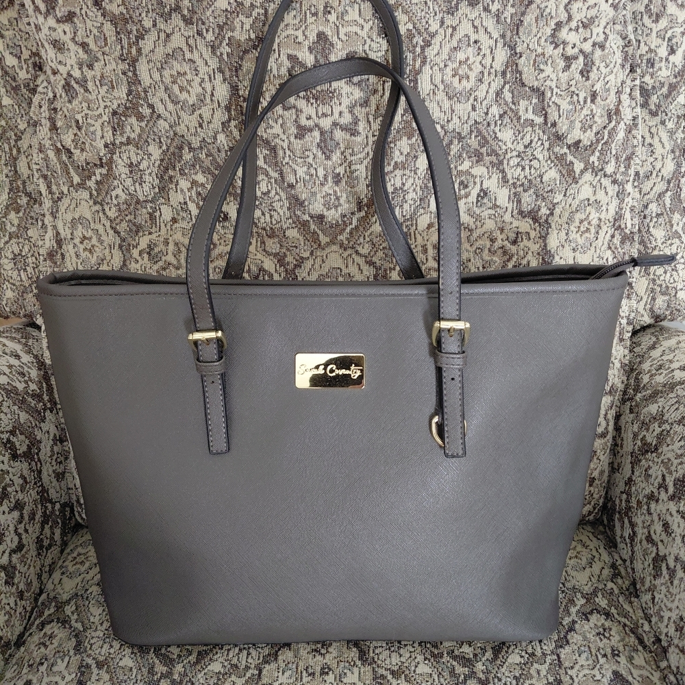 Vintage Gray Sarah Coventry Luxury Tote Bag. Looks To Be New, No Tags.